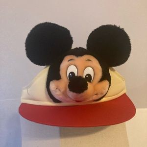 Vintage Disney Mickey Mouse 80s Visor Disneyland